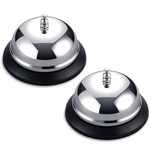 2-Pack Call Bell, 3.3Inch Stainless Steel Service Bell