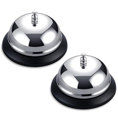 2-Pack Call Bell, 3.3Inch Stainless Steel Service Bell