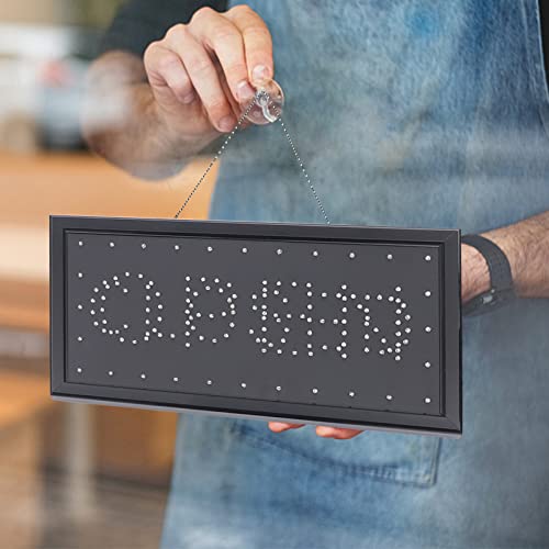 LED Open Sign for Business. Bright 19 x 10" Advertisement Board OPEN&CLOSE Sign High Visibility Electric Display Sign, Flashing & Steady Light for Business Walls Window Shop Bar Hotel - size: 19 x 10"