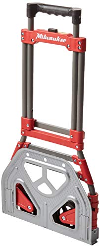 Milwaukee 73777 Fold-Up Hand Truck, Push Button Handle, 150-lb Capacity