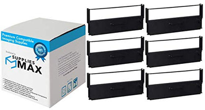 Compatible Replacement for M26/M31/TM-925/TM-930/TM-950/TM-H5000/TM-U590/TM-U925 Black P.O.S. Printer Ribbons (6/PK) (ERC-31B)