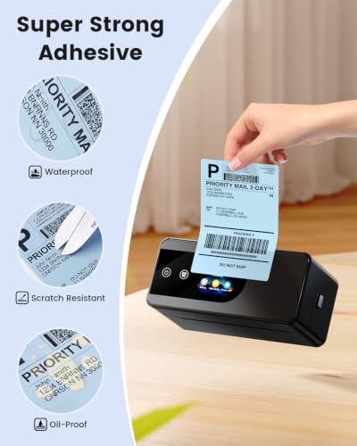 Phomemo 4x6 Blue Thermal Label, Shipping Labels Pack of 250 4x6 Roll Labels, Compatible with Phomemo, Zebra, Rollo, Jadens and Other Thermal Printers - color: Blue
