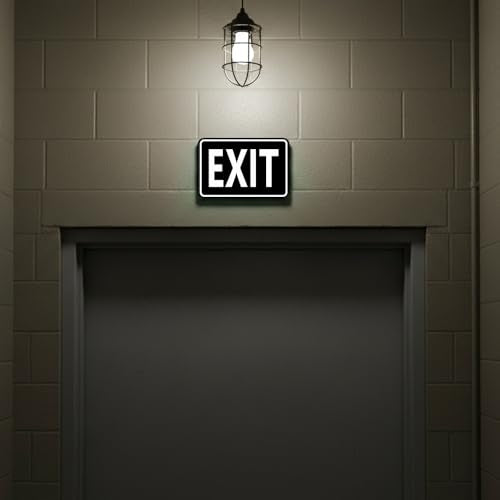 Signs ByLITA Classic Framed Exit Sign (Red/Yellow) - Small - color: Red/Yellow, size: 4 x 6" - Small (1 Pack)