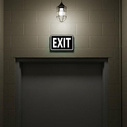 Signs ByLITA Classic Framed Exit Sign (Red/Yellow) - Small - color: Red/Yellow, size: 4 x 6" - Small (1 Pack)
