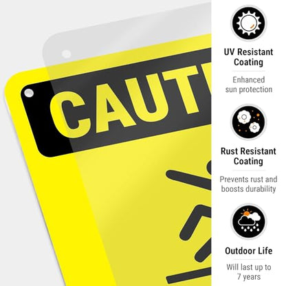 Caution Cleaning in Progress Floor Slippery When Wet OSHA Sign, - size: 10x7
