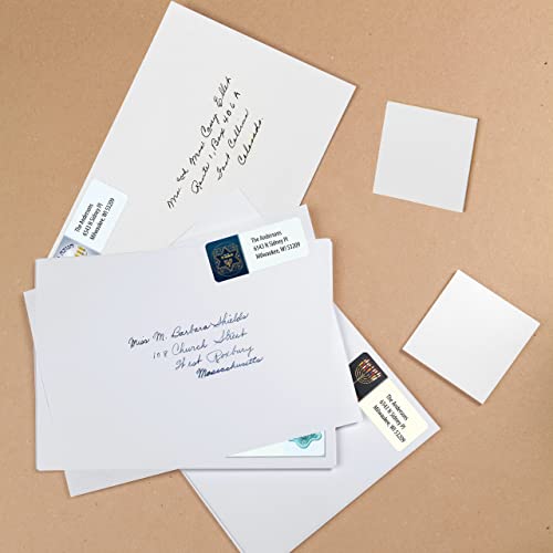 Customized Personalized Hannukah Address Labels - Made in The USA by Kenco (250 Labels, Hannukah) - color: Hannukah, size: 250 Labels