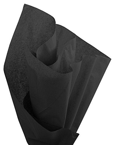 Premier Packaging Jet Black Tissue Paper, 48 Sheets, 20" x 30" Gift Wrapping - color: Jet Black