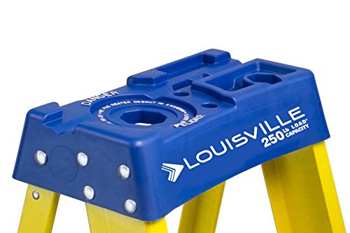 Louisville Ladder 8 ft Fiberglass Step Ladder, FS2008, Type I, 250 lbs - size: 8 feet