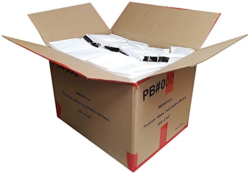 iMBAPrice 500#000 (4" x 8") Pure White Color SELF Seal Poly Bubble MAILERS Padded Shipping ENVELOPES (Total 500 Bags) - color: White Poly Bubble, size: 4"x8" Poly (500 Envelopes) Value Pack