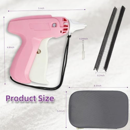 Stitch Gun for Clothes, Quick Clothing Fixer with 2000 Fasteners 6 Needles - color: Pink