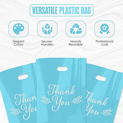 Thank You Bags, Merchandise Bags, Customers, Small Business, Blue, 16”x18” - color: Blue, size: 16" x 18"