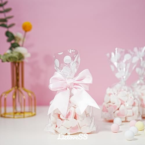Pre-Tied Baby Pink Twist Tie Bows 3.5 Inch 24 Pack - color: Baby Pink