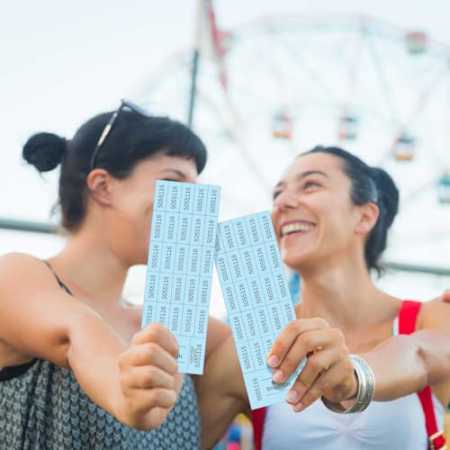 Kosiz 25 Bid 504 Raffle Ticket Sheets Chinese Auction Tickets, Light Blue - color: Light Blue, size: 25 Bid