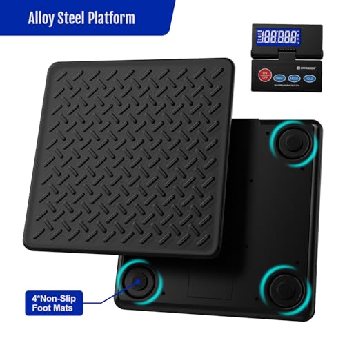 UNIWEIGH 440lb Postal Scale 10g Accuracy Digital Shipping Scale - color: Black