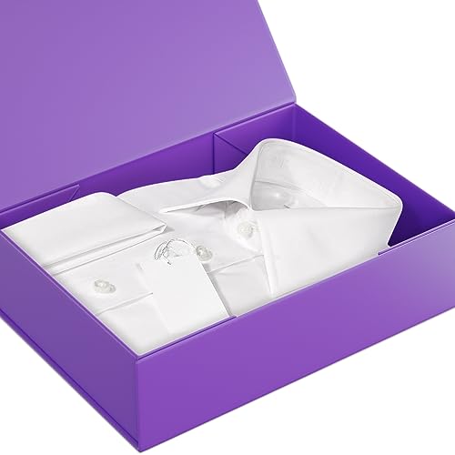 Purple Gift Box 11.9" x 8.5" x 3.3",Magnetic Closure Gift Boxe for Presents - color: Purple