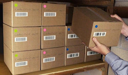 ChromaLabel Dark Blue Dot Stickers, 3/4 Inch, 1008/Pack - color: Dark Blue
