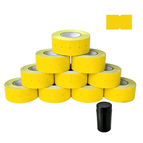 NATURALABEL 10,000 Bright Orange Price Gun Labels (Blank) - color: Bright Orange