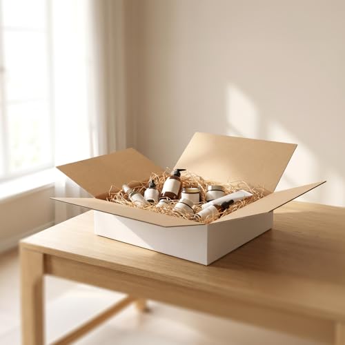 CRUGLA 12x12x3 Shipping Boxes 25 Pack, White Corrugated Cardboard Boxes with Side-Lock and Pre-Applied Double-Sided Tape, Easy Assemble Packing Mailer Boxes for Small Business Shipping - size: 12x12x3 Inch 25 Pack