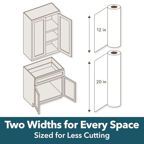EasyLiner Select Grip Shelf Liner - Easy to Install & Cut to Fit - Non Slip, Non Adhesive, Drawer Shelf & Cabinet Liner for Kitchen, Bathroom, Pantry Cupboards, 12 in x 24 ft (1 Roll), 24 ft, White - color: White, size: 12-Inch x 24 Feet