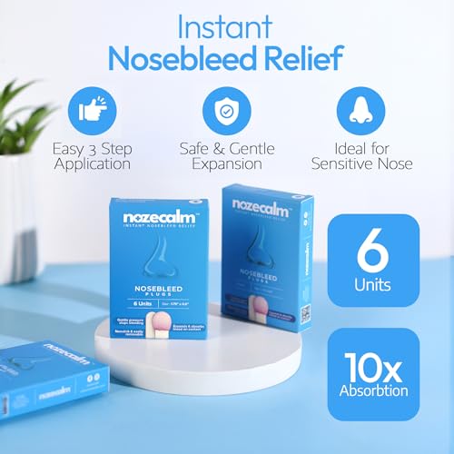 Nose Bleed Stopper, Nosebleed Plugs for First Aid, Kids & Seniors