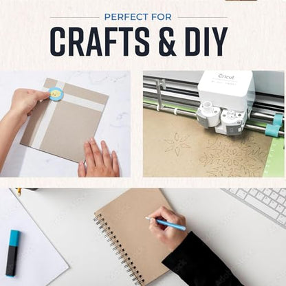 Bryco Goods Chipboard Sheets 8.5" x 11" - 200 Sheets, 22-Point, Made in USA