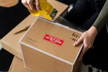 Do Not Bend Stickers - 150 Pcs 1x3 inch Shipping Protection for Photos, Documents, Artwork, and Mailers: Clear Message, Strong Adhesive - color: Do Not Bend
