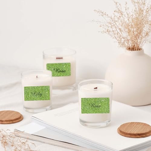 2.25"x1.25" Holographic Thermal Labels Stickers, Glitter Direct Thermal Printer Labels, Waterproof Address Shipping Label Stickers, 300 Sheet/ 1 Roll, Shiny Green - color: Holographic Glitter Green, size: 2.25"x1.25"