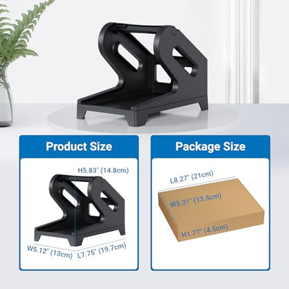 Jiose 4x6 Label Holder - Work with Desktop Thermal Printer (Black)