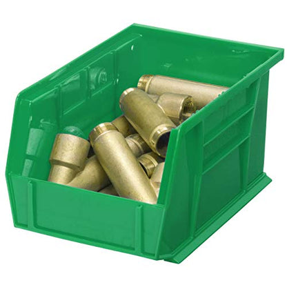 Akro-Mils 30237 AkroBins Plastic Storage Bins, 9"x6"x5", Green, 12-Pack - color: Green
