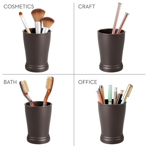 iDesign Plastic Bathroom Tumbler, Bronze, Set of 2 - style: Pack of 2