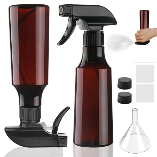 2 Pack 10oz/310ml 360° Reverse Plastic Spray Bottles - color: B-Brown