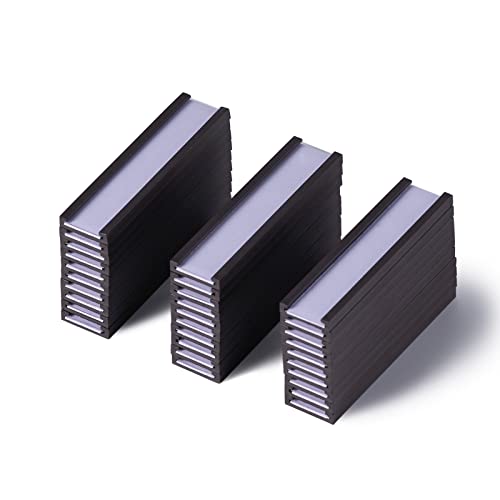 C Channel Magnetic Labels Holders, 30 Pack 0.5''x2'' for Metal Racks - size: 0.5 x 2 Inch