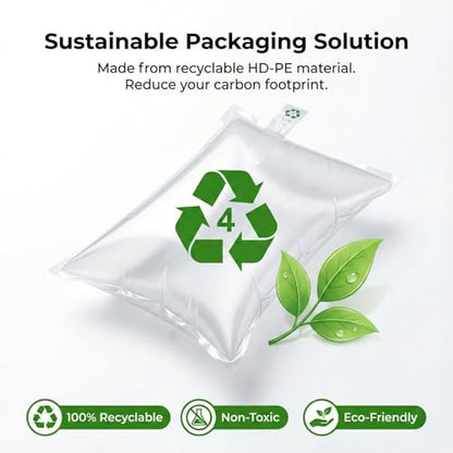 100 Pack Air Pillows for Shipping with Pump, Inflatable Air Bags