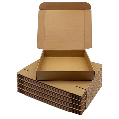 11x11x2 inch Shipping Boxes 20 Pack, Brown Corrugated Cardboard Mailer Box - size: 11" x 11" x 2"