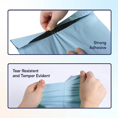 200 Count, 10x13 inch 100% Recycled Poly Mailers Eco Friendly Packaging Envelopes Supplies Mailing Bags 2.5 Mil Thick - SMART Mailer - size: 10"x13" (200 Mailers)