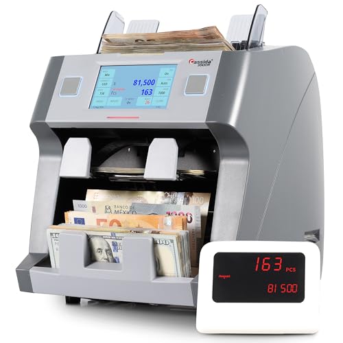 Cassida Money Bill Counter I Business Grade I 1,000 Notes/Min I 9900R V2 - size: X-Large (9900R-V2)