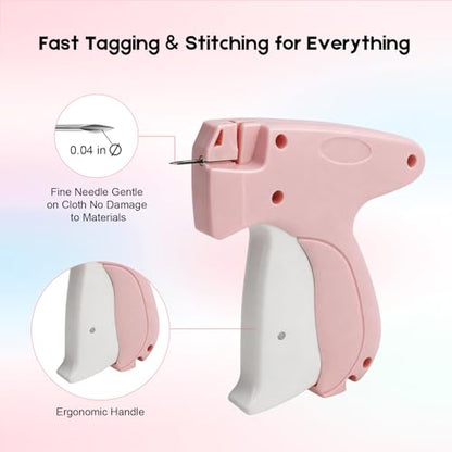 Stitch Gun for Clothes, Handheld Quick Clothing Fixer - color: Pink