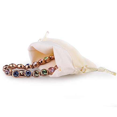 Oirlv Velvet Drawstring Pouches 2.76x3.54 Inch Ivory Jewelry Bags - color: Creamy-white