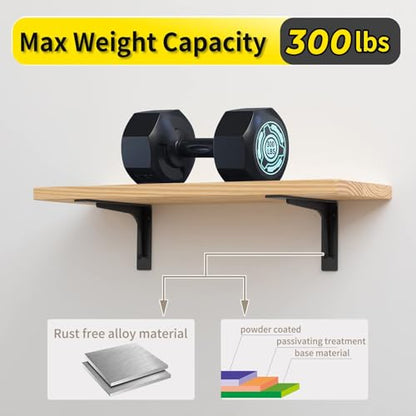 12 "x 7 " Shelf Support Bracket Heavy Duty, L Shelf Brackets ,max Load 300lbs, , Metal Brackets for Shelves, Counter Bracket ,Corner Brace,Pack of 4. - size: 12" x 7" (Supporting Bar)