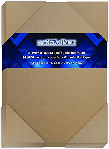 75 Sheets Chipboard 20pt (Point) 6" X 8" (6X8 Inches) 1" Frame Around 5X7 Card Size .020 Caliper Thick Cardboard Craft|Ship Brown Kraft Paper Board - size: 6x8 – 75 Sheets