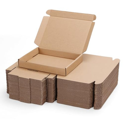 PHAREGE 50 Pack 7x5x1 inch Small Shipping Boxes, Brown Mailing Boxes - color: Brown, size: 7x5x1 inch 50 Pack