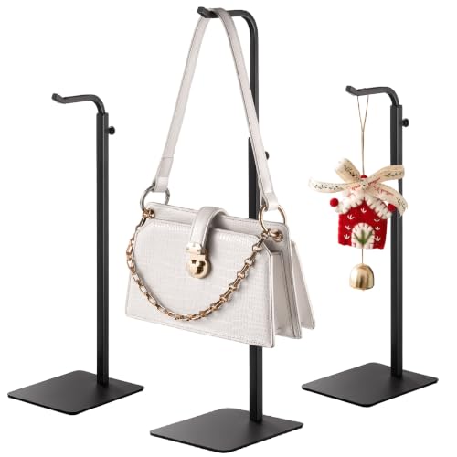 pickpiff 3-Pack Adjustable Table Banner Stands & Purse Holders, Black - color: Black, size: 3 Pack