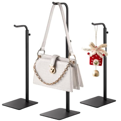 pickpiff 3-Pack Adjustable Table Banner Stands & Purse Holders, Black - color: Black, size: 3 Pack