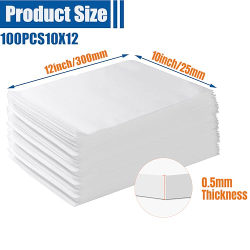 Cushion Foam Wrap Pouches for Moving(100 Pack 10"x12'') - size: 10"X 12" 100PCS