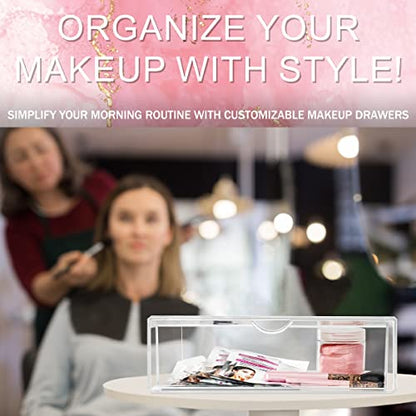 Sorbus Acrylic Drawers, Clear Makeup Organizer for Vanity (1 Drawer) - color: 1 Drawer