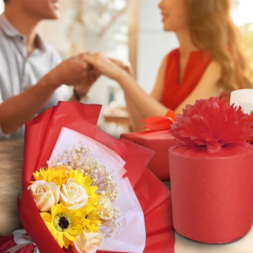 Jkopsnr 100 Sheets Red Tissue Paper 20x14 Inches - color: Red, size: 14x20