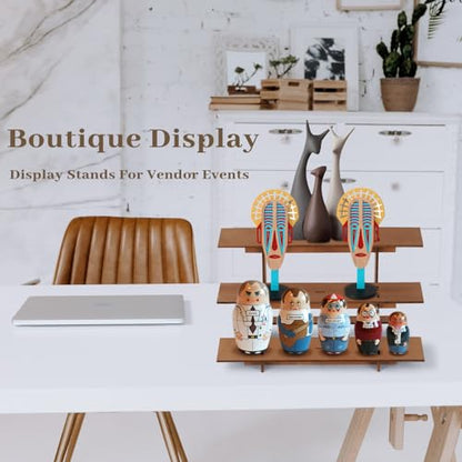 Flenpptly Retail Display Shelves - Wooden Retail Table