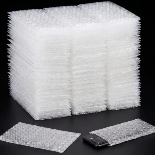 400Pcs Small Bubble Pouches Wrap, 4"x6" Clear Bubble Out Bag for Packing - size: 4"x6"-400P