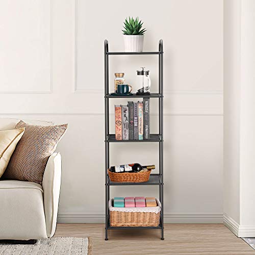 MAX Houser 5 Tier Extendable Industrial Storage Rack, Charcoal Gray - color: Grey, size: 5-Tier