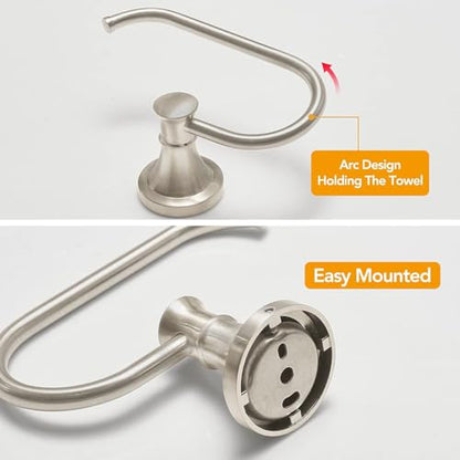 BESy Toilet Paper Holder Wall Mount Bathroom Tissue Holder Brushed Nickel - color: Brushed Nickel